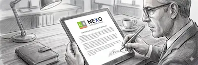 Signing contract for NEXO service