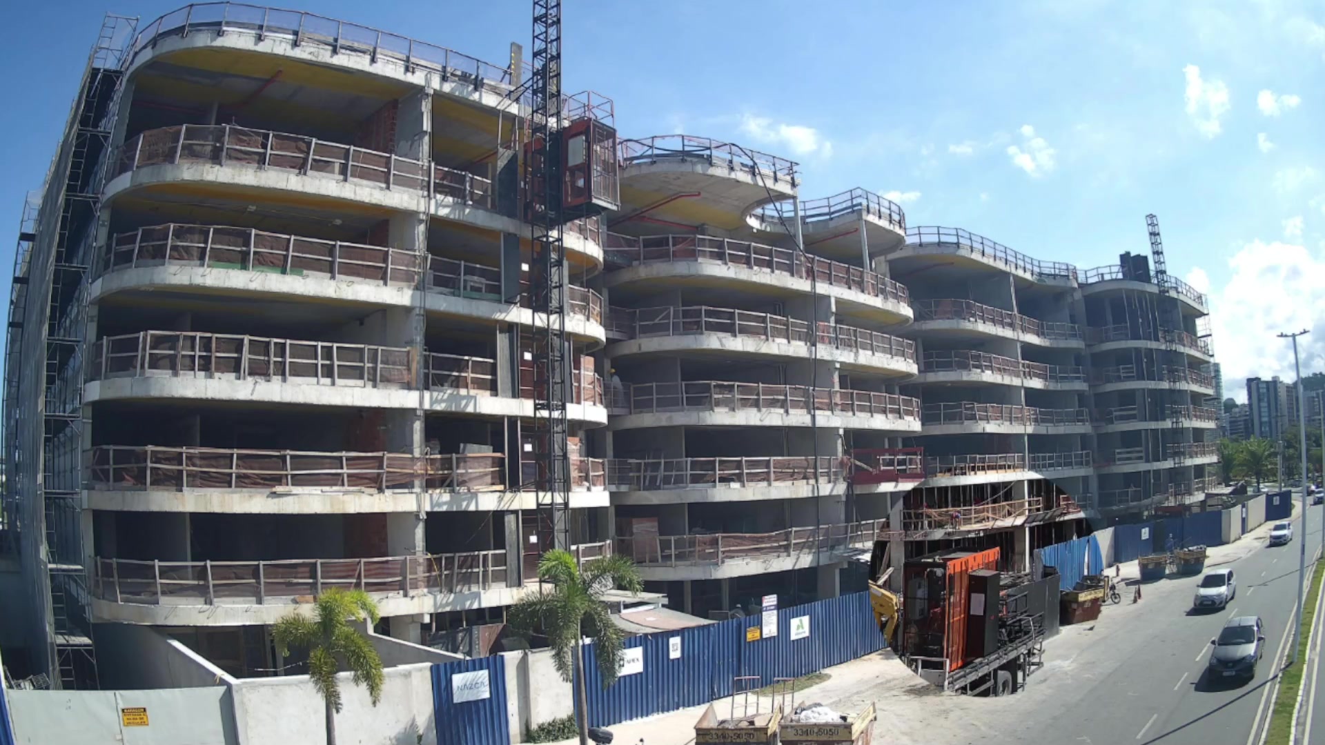 X-Ray vision of construction site